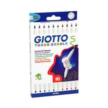 Giotto Turbo Dobble Çift Uçlu Keçeli Kalem 10'lu