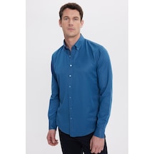 Tudors Erkek Slim Fit Dar Kesim Uzun Kollu Pamuklu Oxford Doku Kolay Ütülenebilir Petrol Düğmeli Yaka Gömlek-33879 Petrol Tudors Erkek Slim Fit Dar Kesim Uzun Kollu Pamuklu Oxford Doku Kolay Ütülenebilir Petrol Düğmeli Yaka Gömlek-33879 Petrol