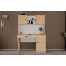 Misea Kitaplıklı Mdf Çalışma Masası Çok Renkli