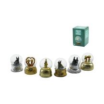 Küçük Boy - 6.5cm Pilli - Işıklı Kar Küresi Cam Eskitme İnsan Figürlü - Desen Mix Renkli Herhangi Bir Tanesi Gönderilir