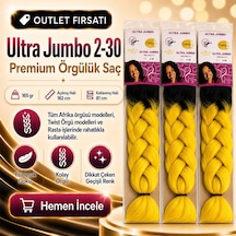 3 Paket / Afrika Örgüsü Ve Rasta İçin Sentetik Ombreli 2/30 - Pyrz-892131 Çok Renkli