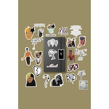 Lexroo Xxxtentacion Sticker Paketi/bullet Journal Defter Çıkartma Ajanda Laptop Etiket Çok Renkli