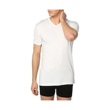 3 Adet Gümüş Erkek Kısa Kollu V Yaka Atlet Fanila 4051 001