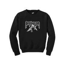 Pentagram Lucifer Siyah Sweatshirt