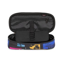 Oval Sıngle Unisex Çocuk Kalem Çantası Cıty Bay Black M Cok Renkli