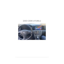 Snp Serisi Toyota Corolla 2003 - 2006 Terra Ve Sole Uyumlu 6-128gb Hafıza Multimedya Sistemi Ve Geri Görüş Kamerası 9"