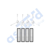 Dreame L20 Ultra Uyumlu 4 Yan Fırça 4 Filtre 2 Mop Pkt-iasgf0001438