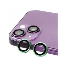 Apple iPhone Uyumlu, 15 Plus Raze Metal Kamera Lens - Yeşil Çok Renkli