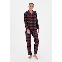 U.S. Polo Assn. Kadın Kırmızı Yılbaşı Temalı Pijama Takımı 50318817-VR030