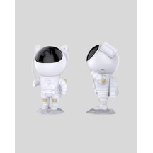 Bluetooth Müzikli Astronot Projeksiyon Lambası Uzaktan Kumandalı Çok Renkli