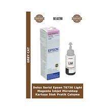 Delux Serisi Epson T6736 Light Magenta İnkjet Mürekkep Kartuşu Stok Pratik Çalışma