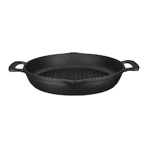 Lava Yuvarlak Izgara Tava Metal Kulplu Çap 32 CM