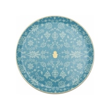Porland Glamorous Turkuaz Düz Tabak 24cm 04ap021554