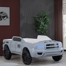 Setaymobilya Arabalı Yatak, Pickup Ledli Arabalı Yatak, 100X190 - Gri