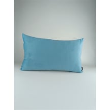 Mrs.gugar Turkuaz Dikdörtgen Kırlent Kılıfı