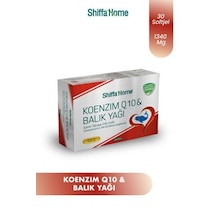 Shiffa Home Koenzim Q10 Ve Balık Yağı 1340 Mg 30 Softjel Takviye Edici Gıda