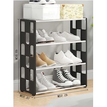 Flybuy Yurt Ev Depolama Rafı Siyah - Bosphorusboutique Pratik Ayakkabılık Siyah