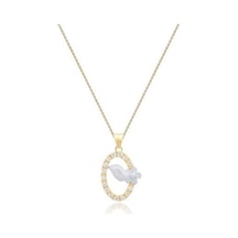 Diamond Line-Gülaylar - Sarı Beyaz Altın 14 Ayar Koleksiyon Kolye N11.25416