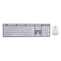 Everest KM-6063 Beyaz/Gri Kablosuz Q Multime  ia Klavye + Mouse S