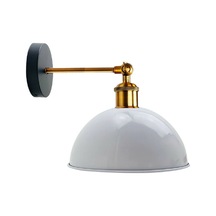 Riolight Vintage,retro,rustik Beyaz 1xe27 Eskitme Duylu Masallı Tekli Duvar Aplik Şapka Çap:23cm Rio Light