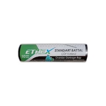 Ethex Battal Boy Siyah Renk Çöp Torbası 75x90 Cm 70 Lt 10'lu Rulo