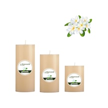 Medium Yasemin Kokulu Set Mum Çap 7 Cm Krem