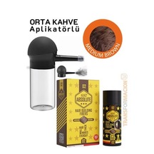 Zenvac Aplikatörlü Saç Dolgunlaştırıcı Fiber Topik Toz Orta Ton Kahverengi 721500 Zenvac29