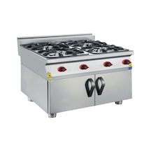 Karacasan Endüstriyel 900 Seri Dolaplı 80 Cm 4 Gözlü Lpg Tüplü Ocak