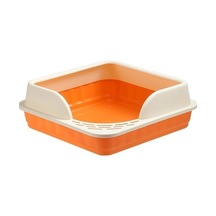 Createtech Yavru Yarı Toptan Tavası Mavi Kedi Kapalı Kafesi Çöp Kutusu Ambition Qr Mavi