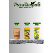 Purecanpati Gammarus,çöpçü Yem,sarımsaklı Yem Seti