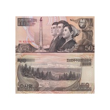 Kuzey Kore 1992 Yılı 50 Won Kağıt Para Çil Unc Koleksiyon Para