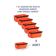 5 adet 7 Litre Kozmetik Sepeti Bijuteri Sepeti Kırtasiye Sepeti T