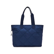 Kipling Kıplıng Colissa Up Büyük Boy Omuz Çantası Mavi Aıry Blue Ql Mavi