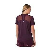Asics Road Fade Ss Top Kadın Dark Aubergine/black Kısa Kollu Tshirt 2012d420-501