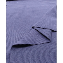 Koyu Lacivert Kaşkorse Ribana Kumaş Esnek Yumuşak Bodylik & Bluzluk 140x210cm-12038
