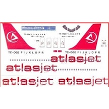 Nazca Decals Atj002 1/144 Ölçek, Atlasjet Decal-new Scheme With New Ta