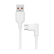Usb To Type-c İle Uyumlu İphone Ve Samsung İle Uyumlu Hızlı Şarj Ve Data Kablosu 200 Cm L Tipi Gaming Beyaz