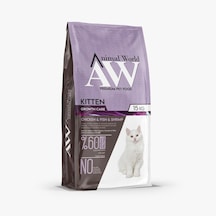 Animal World Tavuk Balık ve Karidesli Yavru Kedi Maması 15 KG