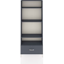 Arges Dolap 4 Raflı Tek Çekmeceli 88x30x221 Antrasit-antrasit Antrasit