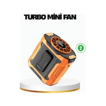 Turbo - 797 - Mini Tnabilir Fan 100 Kademeli Dijital Hız Kontrolü Ve Type-c - Glblseme - Şarj Kopya