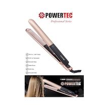 Powertec TR-2860 Seramik Saç Şekillendirici Düzleştirici Bej