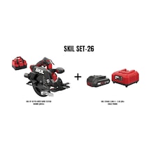Skil Set-26 Skil XP 3571FA Akülü Daire Testere 184 MM Çantalı + Skil 3136AA 2.0AH Li + 2.4A Şarj Cihazı Promo