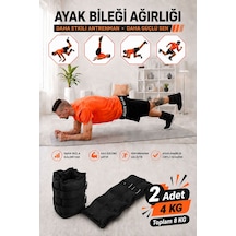4 Kg Siyah Deluxe Comfort El Ayak Ağırlığı Siyah