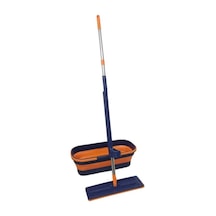 Yeniden Kullanılabilir Tekerlekli Mikrofiber Mop Seti - 1 Yedek Bez Dahil
