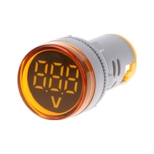 Voltmetre 22 MM 220V Sarı