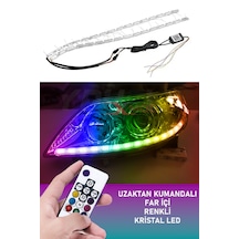 Far İçi Kristal Kayar Led Sinyalli Rgb Kumandalı