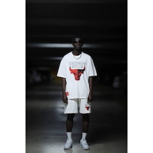 Chicago Bulls Pamuklu Oversize Şortlu Penye Takım 001