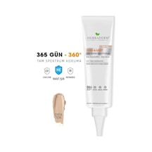 Herbaderm Tone & Spot Lekeli Ciltler İçin Nemlendirici Güneş Kremi SPF50+ Orta Ton 40 ML