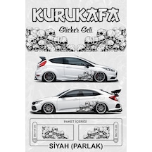Kuru Kafa Sticker Kaplama Siyahparlak - 864812003