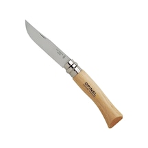 Opinel Inox Kayın Saplı Paslanmaz Çelik Çakı, Unisex, Kahverengi, Nr.7